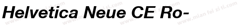 Helvetica Neue CE Ro字体转换